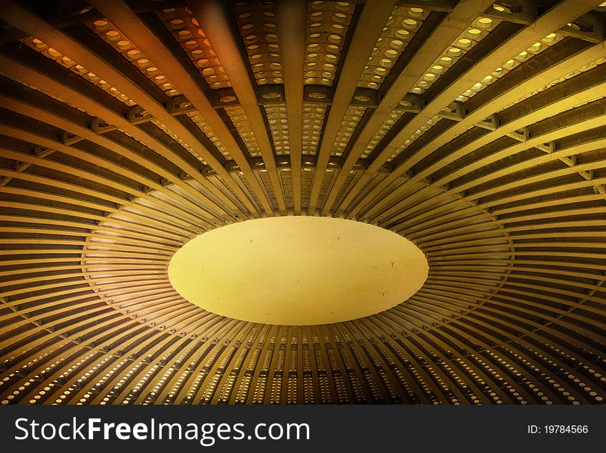 Dome of the exhibition hall on fair in Belgrade. Dome of the exhibition hall on fair in Belgrade.