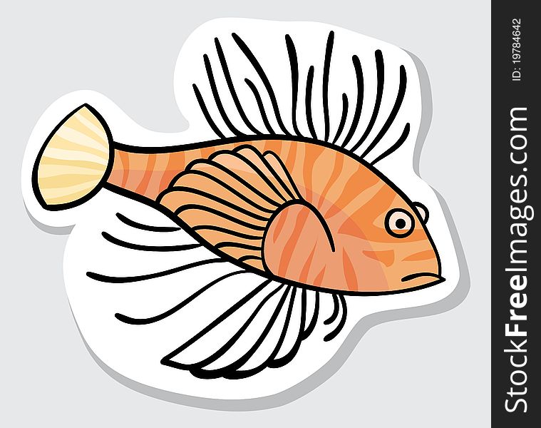 Vector Color Fish For Your Design.