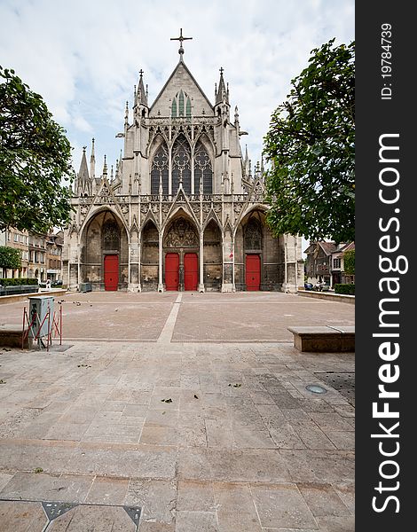 Gothic Saint-Urbain Basilica In Troyes