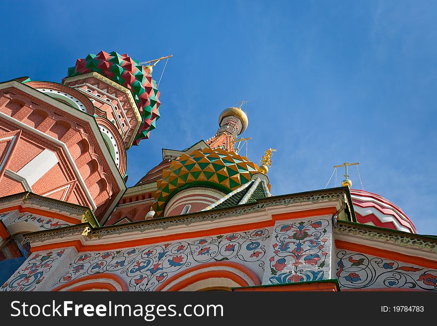 Cupola of Saint Basil's Cathedral in Moscow