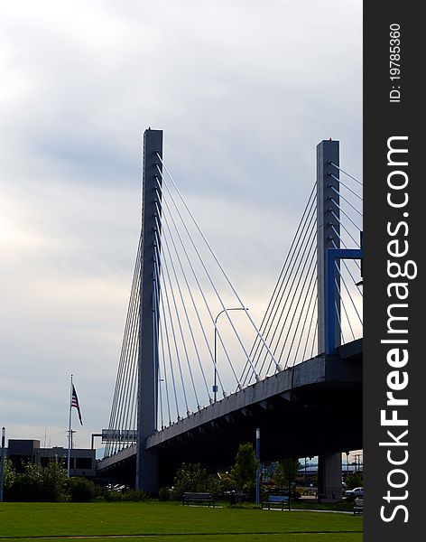 A bridge in Tacoma Washington. A bridge in Tacoma Washington