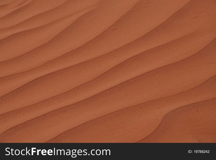 Sand designs in the desert of Arizona