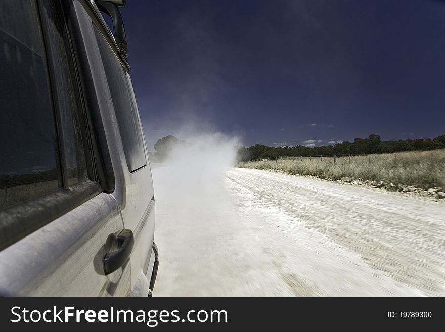 Dirt track road drive