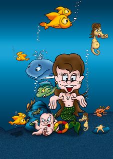 Mermaid Royalty Free Stock Photography Mermaid Royalty Free Stock Photography
