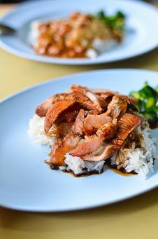 Teriyaki Pork Rice Stock Image Teriyaki Pork Rice Stock Image