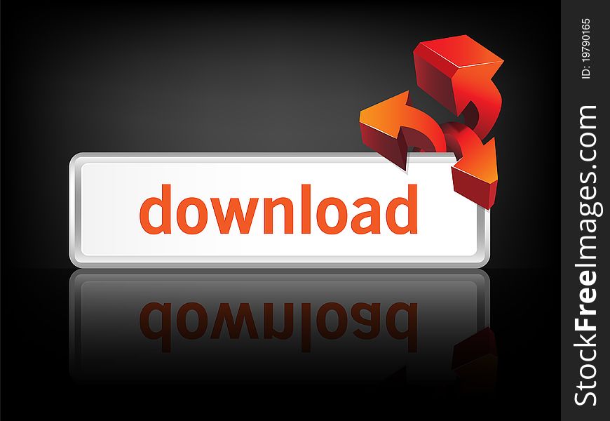 Modern Metal Download Button