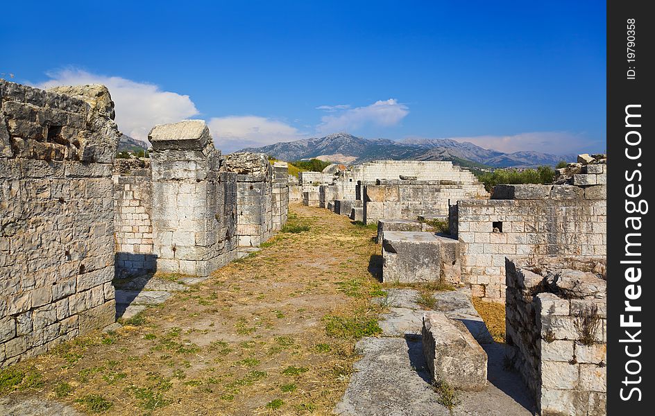 Ancient Amphitheater At Split, Croatia