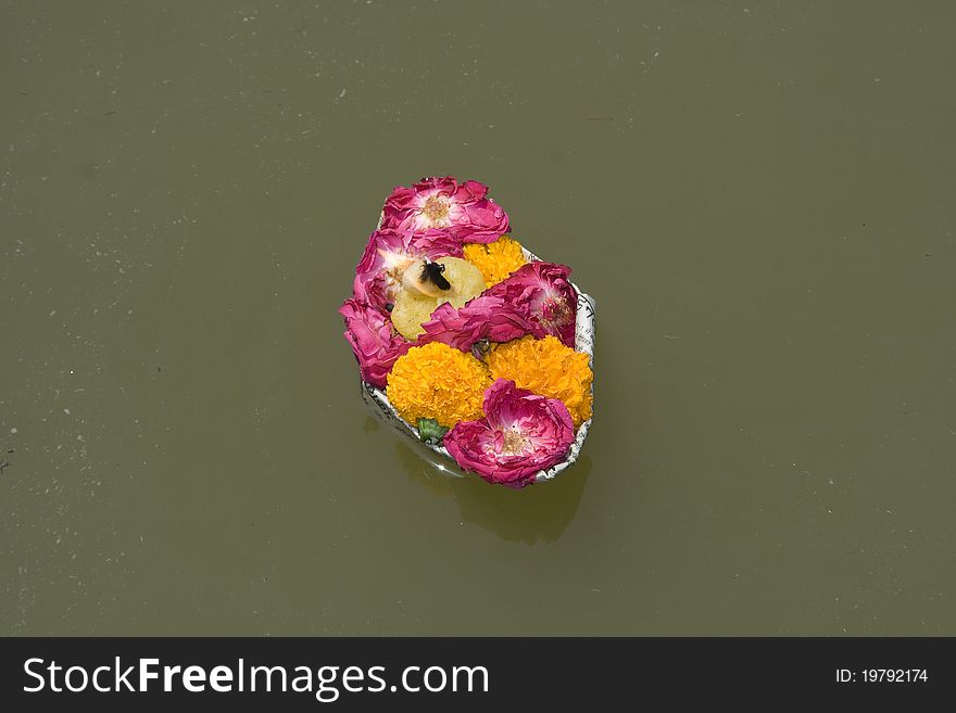 Floating Tray Of Flowers