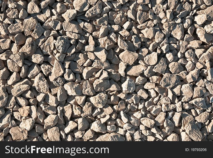 Background with a texture of medium-sized gravel
