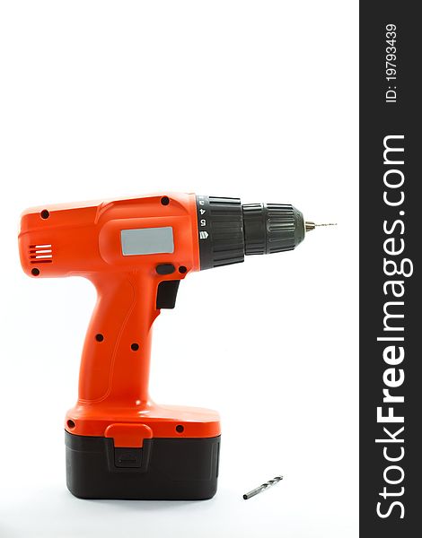 A picture of cordless drill using battery