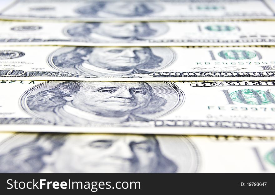 Close-up Of American Money