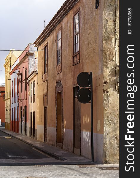 Old Houses In Spanish Town La Laguna