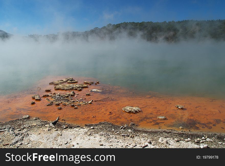 Champagne pool, Waiotapu thermal area, New Zealand