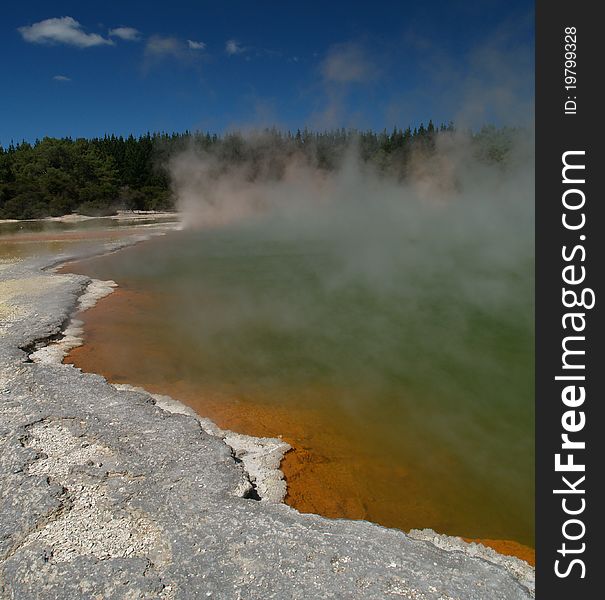 Champagne pool, Waiotapu thermal area, New Zealand