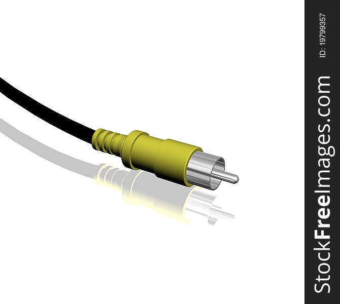 HDTV Cable - 3d rendering image