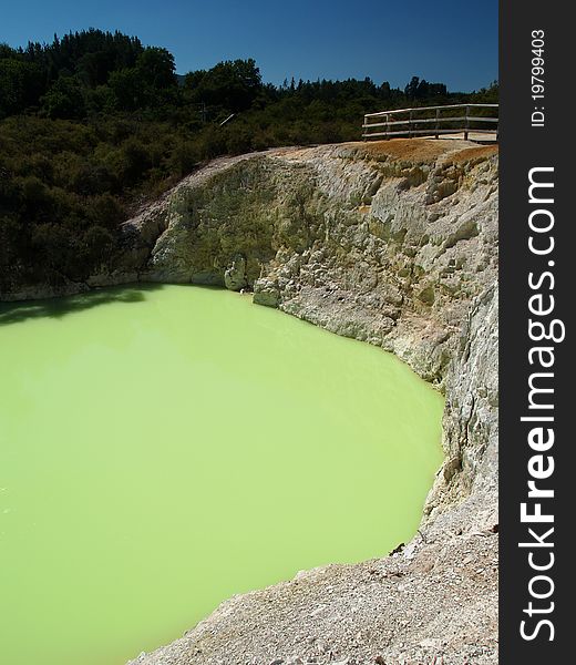 Devils bath pool, Waiotapu thermal area, New Zealand