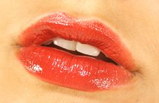 Juicy Red Lips Royalty Free Stock Photo Juicy Red Lips Royalty Free Stock Photo