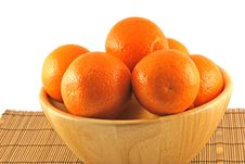 Oranges In A Basket Royalty Free Stock Images