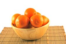 Oranges In A Basket Stock Image