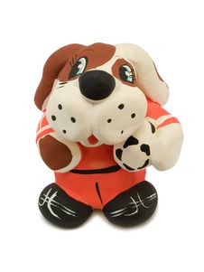 Toy Dog - Soccer Player With Ball Stock Photos