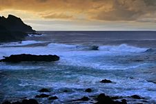 Stormy Ocean, Atlantic, Canary Royalty Free Stock Images