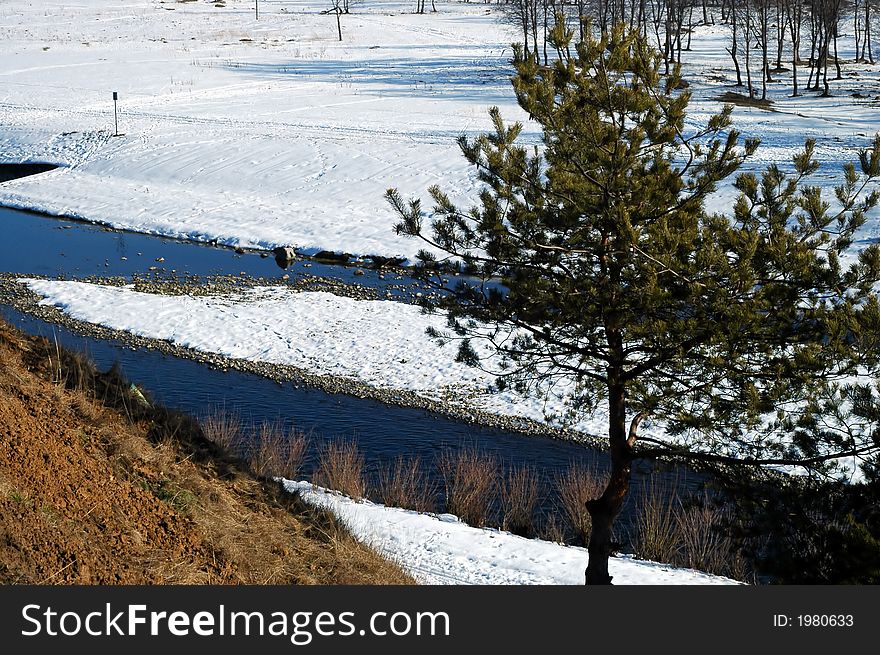 River, beautiful, snow, springs river,