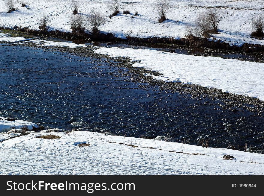 River, beautiful, snow, springs river,