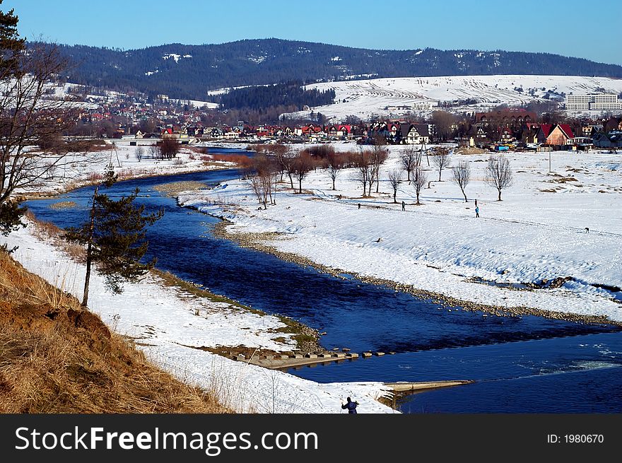 River, beautiful, snow, springs river,