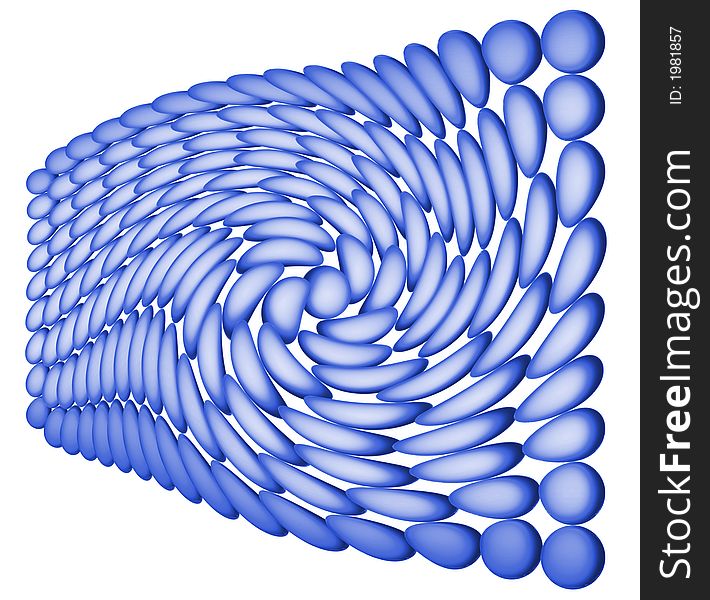 The figure represents set of elements which adjoin among themselves. Elements of the blue color, similar, but not the identical form. The figure is placed on a white background. The figure represents set of elements which adjoin among themselves. Elements of the blue color, similar, but not the identical form. The figure is placed on a white background.