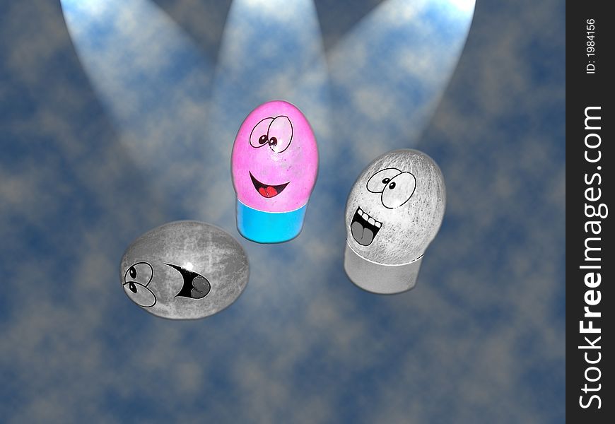 Stock Photo Illustration of Easter Eggs