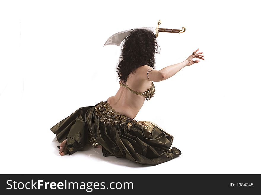 Belly dancer doing her thing. Belly dancer doing her thing