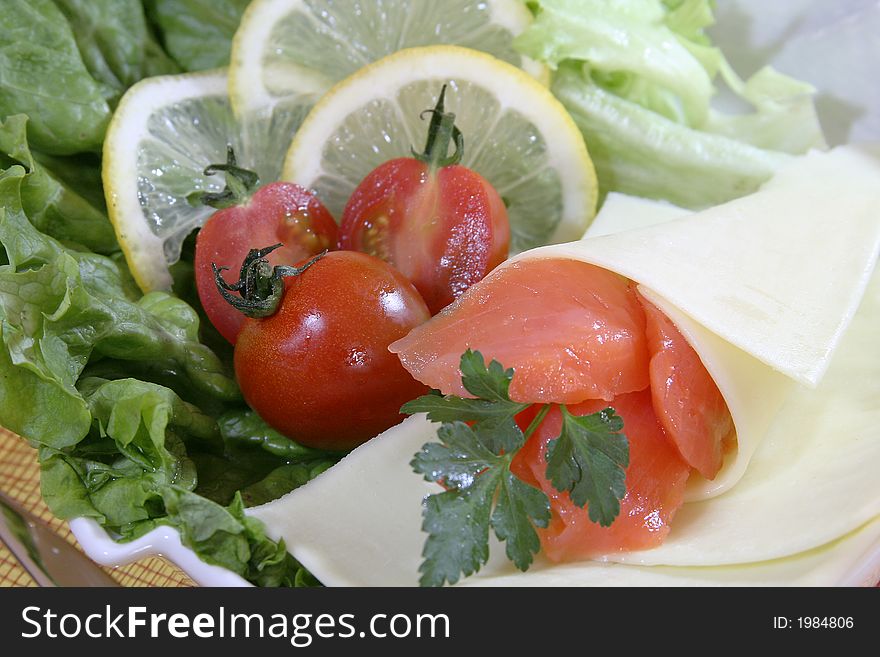 Closeup Of Fresh Salad