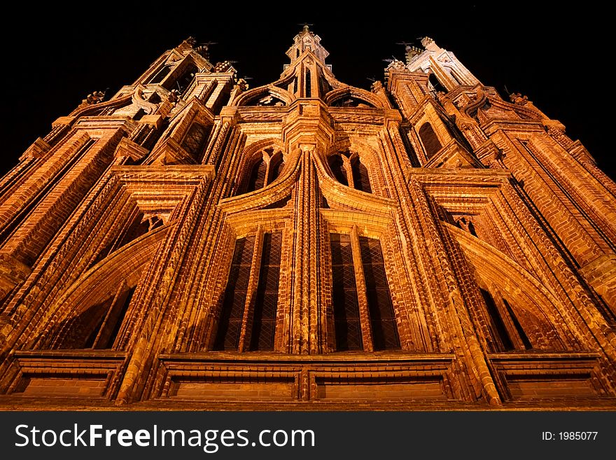 Gothic style Anna's church in Vilnius. Gothic style Anna's church in Vilnius