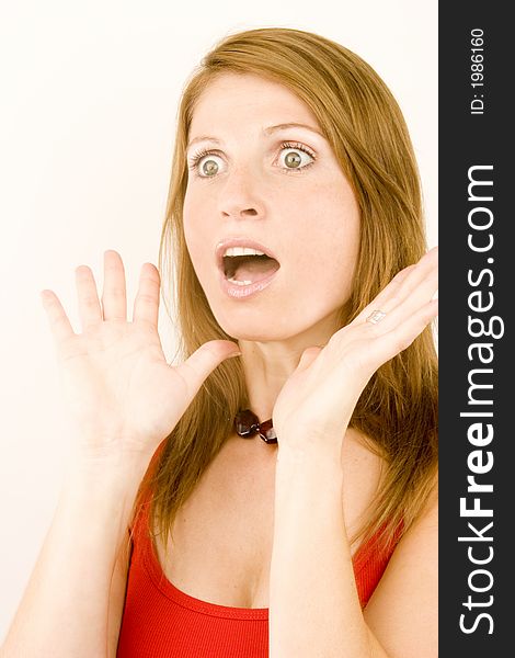 Surprised Young Woman