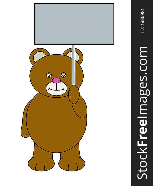 Teddy And Sign