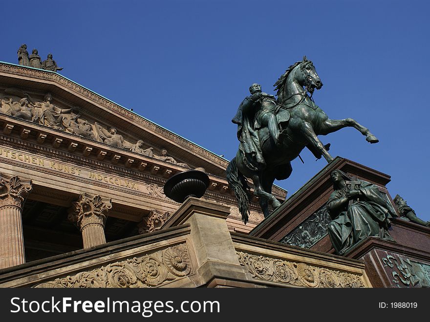 The Old National Gallery in Berlin. The Old National Gallery in Berlin