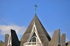 Roof Of Church Building Under Sky Royalty Free Stock Photography