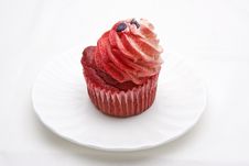Red Velvet Cupcake Royalty Free Stock Photos