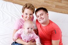 Portrait Of The Beautiful Young Happy Family Stock Photo Portrait Of The Beautiful Young Happy Family Stock Photo