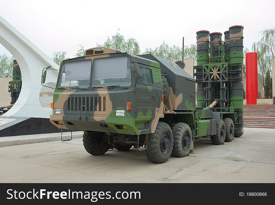 China Anti aircraft missile system and launcher.