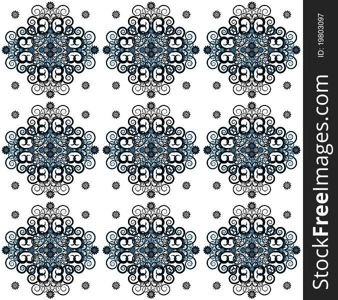 Pattern With Flower Seamless Texture