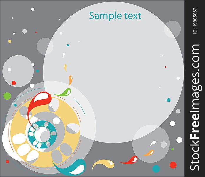 Abstract background circles grey blubs