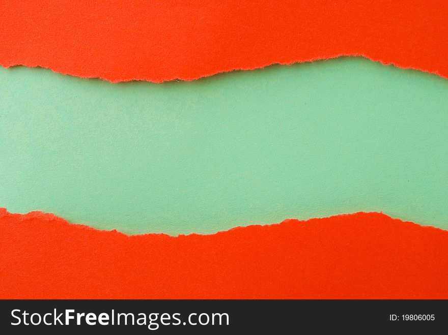 The background paper of red and green