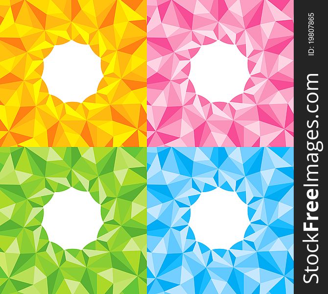 Four Bright Abstract Background