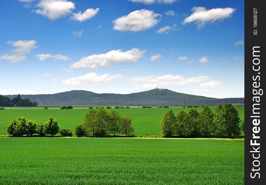 Spring landscape in Czech Republic