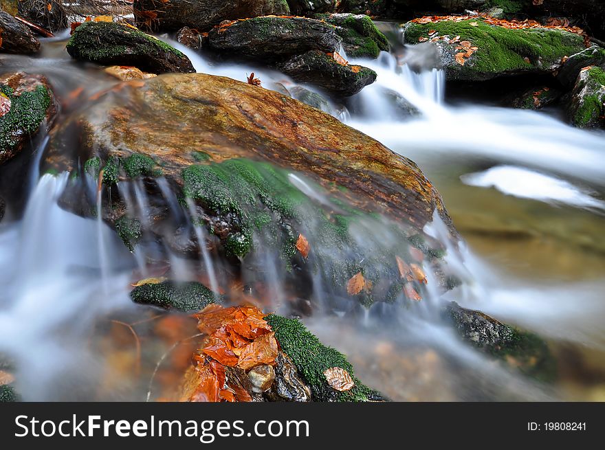 Autumn creek in bohemia