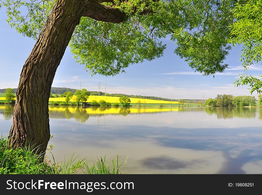 Spring landscape in the Czech Republic