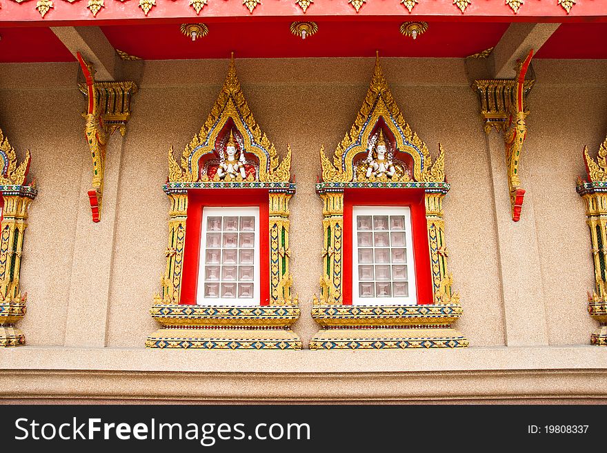 Art architecture temple Bangkok in Thailand. Art architecture temple Bangkok in Thailand