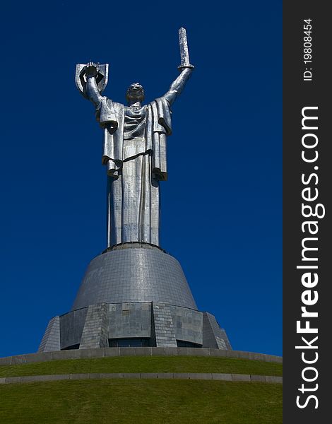 The Monument of Mother Motherland in Kiev Ukraine