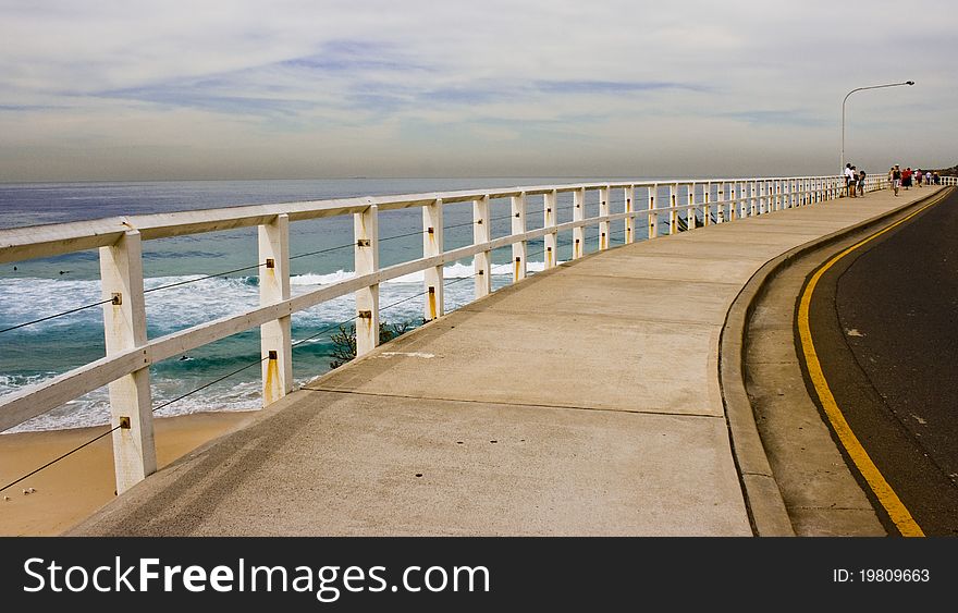 A beach through the Bondi way, a 5 km walk through the most beautiful beaches of Sydney.